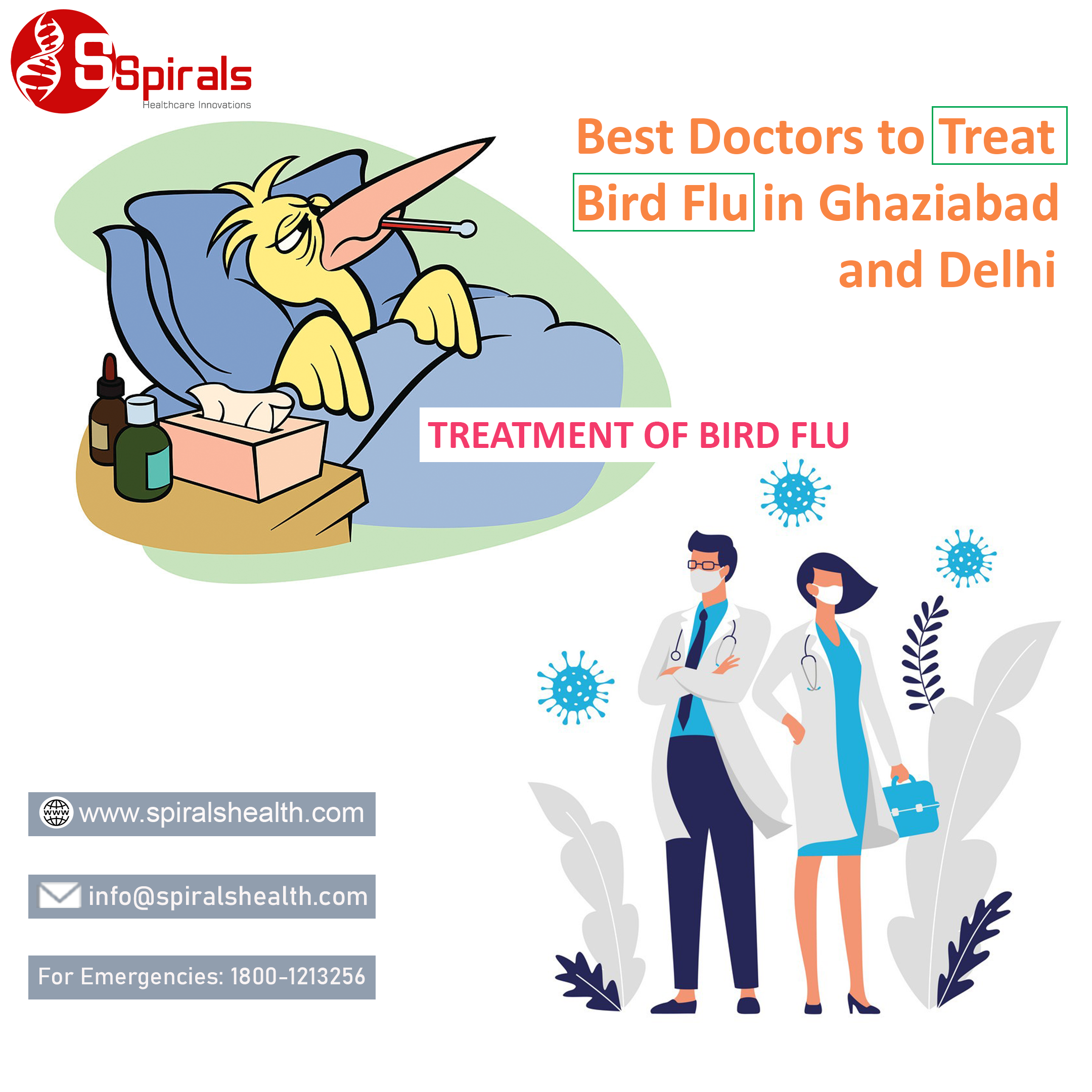 Best Doctors to Treat Bird Flu in Ghaziabad and Delhi